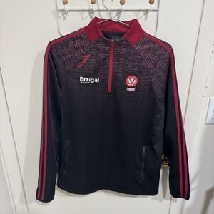 O'Neills Ireland Derry GAA Doire Errigal Group 1/4 Zip Black Red Men Size Medium